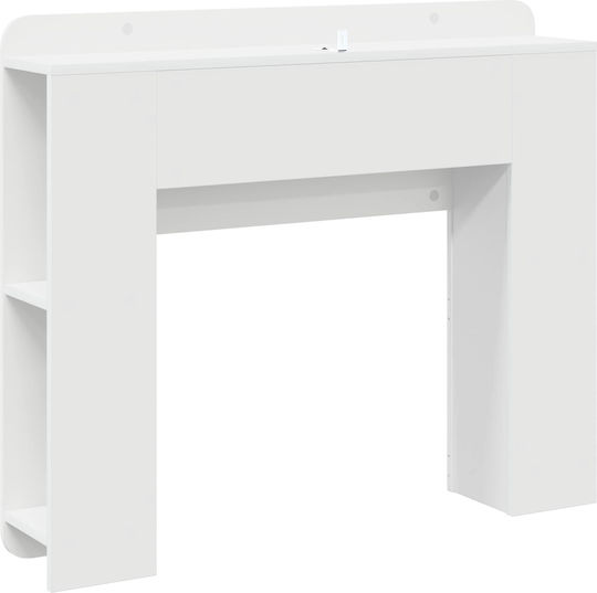 vidaXL Κεφαλάρι Κρεβατιού Ξύλινο Λευκό 119.5x80cm
