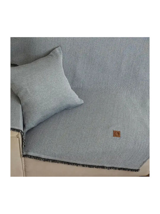 Borea Aura Armchair Throw 180x180cm Petrol Blue