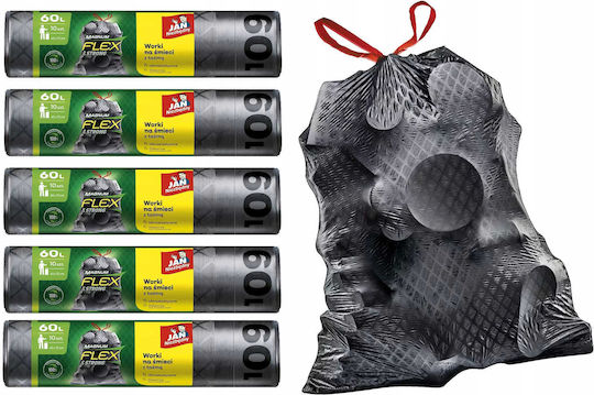 Jan Niezbędny Trash Bags Capacity 60lt 5x10pcs Black