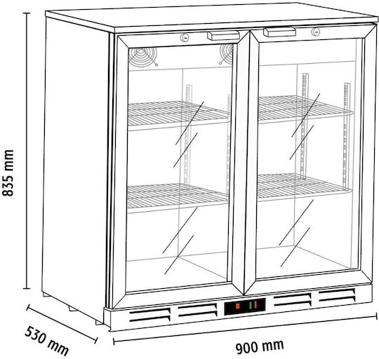 Alfa Frost Back Bar Beverage Refrigerator 202L