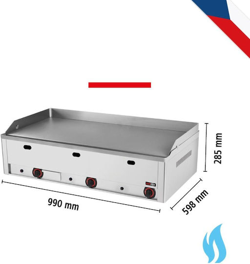 Alfa Frost Πλατώ Ψησίματος 12kW με Λεία Πλάκα