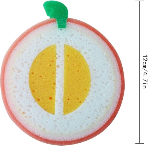 Mandarin-shaped Washable Kitchen Sponge
