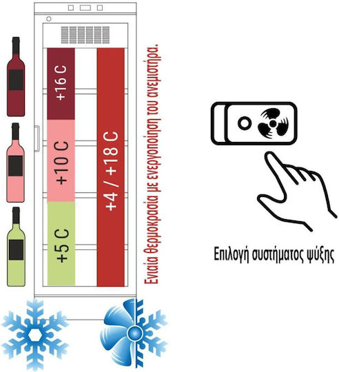 Alfa Frost Refrigerator Comercial Pentru Vin 382lt