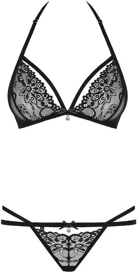 Obsessive Sexy Dessous-Sets Μαύρο 2Τμχ
