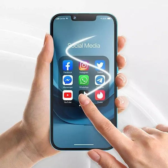 Grizzglass Secretglass Privacy Закалено Стъкло Протектор За Екран Съвместим С Xiaomi Poco M7 Plus 5g Черен