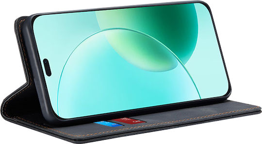 Techsuit Book Synthetic Leather Black (Honor 400 Lite)