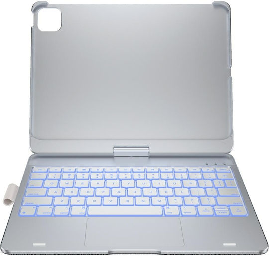 Supero Tablet Hülle Typecase Flexbook Touch Tastatur Ipad Air 11" M2 2024 M3 2025 M4 2026 Hell Rosa