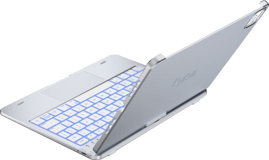 Supero Tablet Hülle Typecase Flexbook Touch Tastatur Ipad Air 11" M2 2024 M3 2025 M4 2026 Hell Rosa