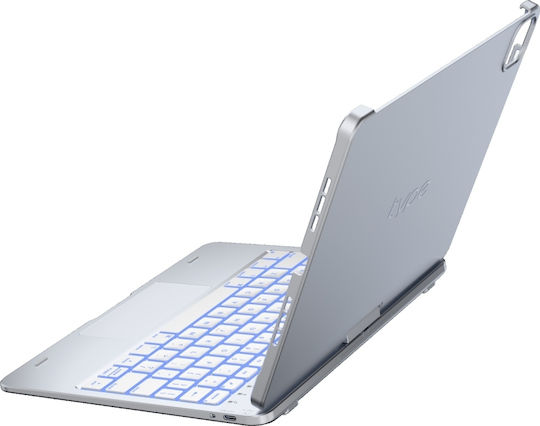 Supero Tablet Hülle Typecase Flexbook Touch Tastatur Ipad Air 11" M2 2024 M3 2025 M4 2026 Hell Rosa
