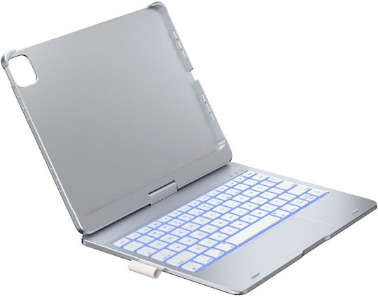 Supero Tablet Hülle Typecase Flexbook Touch Tastatur Ipad Air 11" M2 2024 M3 2025 M4 2026 Hell Rosa
