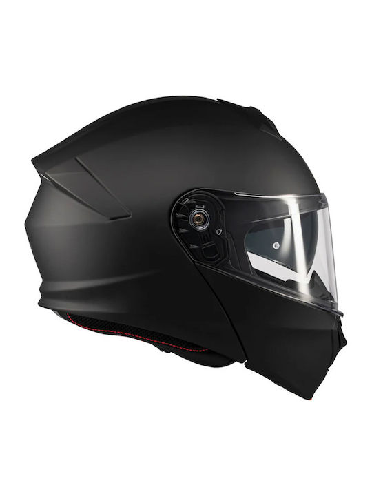 MT Genesis SV Black Matt Motorcycle Helmet Flip-Up DOT / ECE 22.06 1650gr with Sun Visor