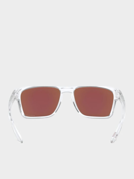 Oakley Men's Sunglasses with White Frame and Transparent Mirror Lens OO9448-04