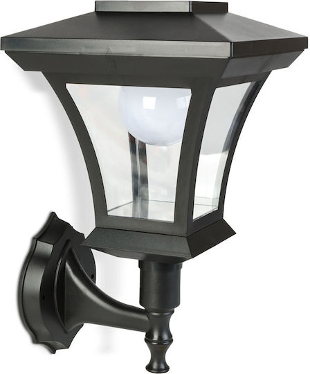 Lumină Solară de Perete 50lm cu Lumină Albă Caldă IP44 21x21cm