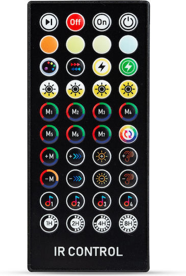 Set 15 Lămpi Solare Suspendate Ghirlandă 1.5W Bluetooth cu Fotocelulă și Telecomandă IP65
