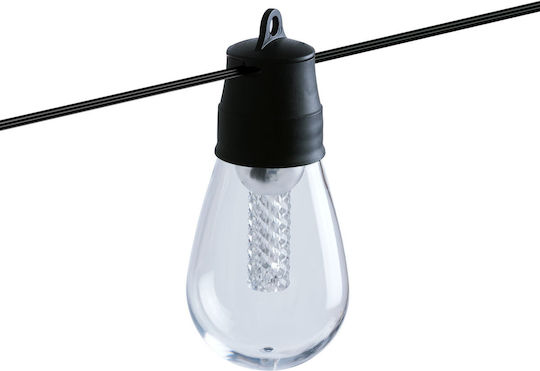 Set 25 Lămpi Solare Suspendate Ghirlandă 1.5W Bluetooth cu Fotocelulă și Telecomandă IP65