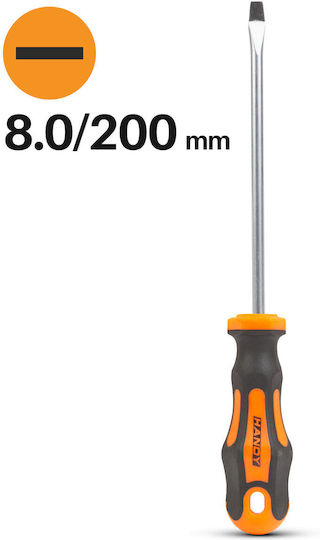 Κατσαβίδι Μακρύ Ίσιο Μεγέθους 8x200mm