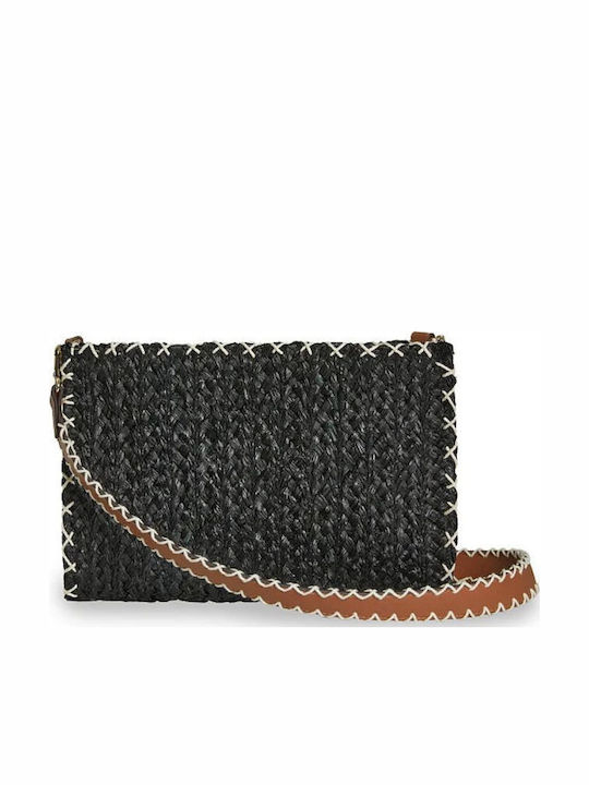 Straw Women's Crossbody Bag Black