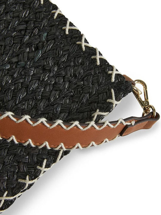 Straw Women's Crossbody Bag Black
