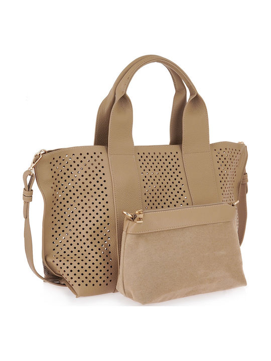 Women's Tote Handbag Beige