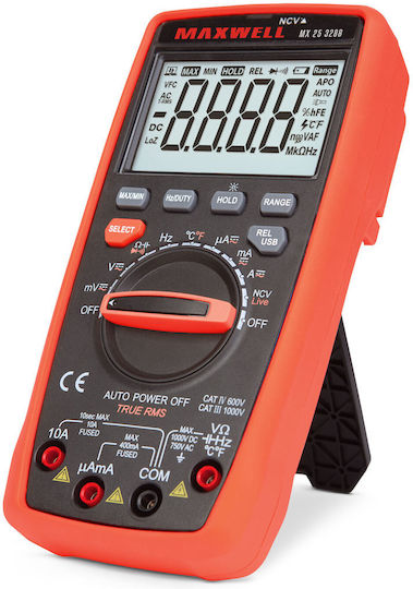 Digital Usb Multimeter Pc 1000v 10a 30mhz Frequency Temperature Capacitance Auto Range