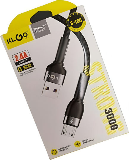 KLGO USB-A to Lightning Cable Γκρι 3m MC-KLGO-S-106-68099-6966