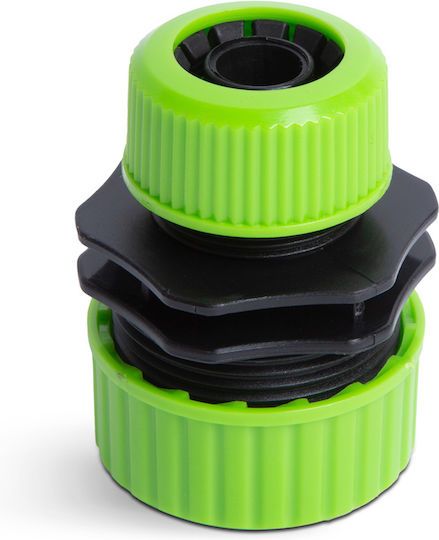 Hose Adapter 1/2 To 3/4 Irrigation Connector Quick Coupling Plastic Green Black