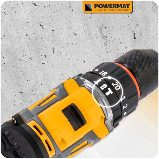 Powermat PM-WA-21V-2M Ударна Отвертка На Батерия Безчетков 21V 2x2Ah