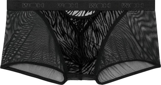 WOH Men's Sexy Black Boxer