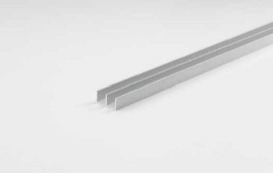 Профил 2u 1м 16x12 Алуминиев Сатен