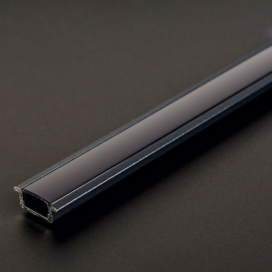 Aluminum Led Profile Cover 1 M Black Polycarbonate Diffuser Led Profile 41011a1