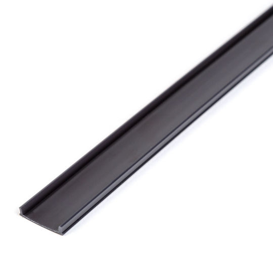 Aluminum Led Profile Cover 1 M Black Polycarbonate Diffuser Led Profile 41011a1