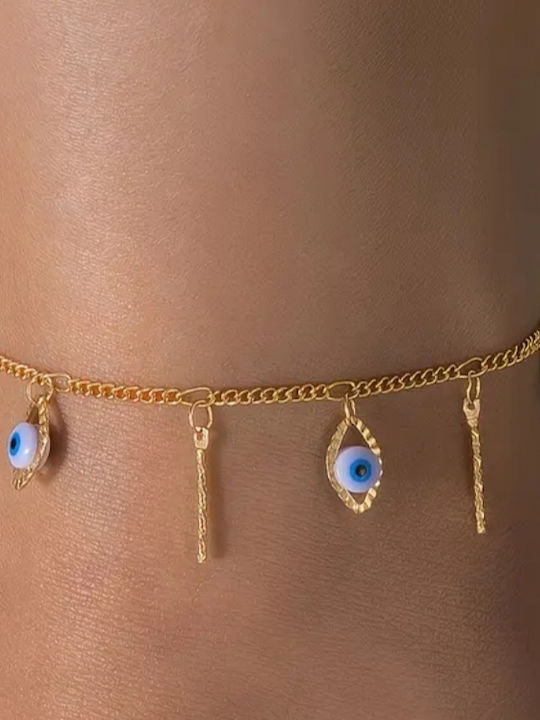 ShuShu Vergoldetes Fußarmband aus Stahl