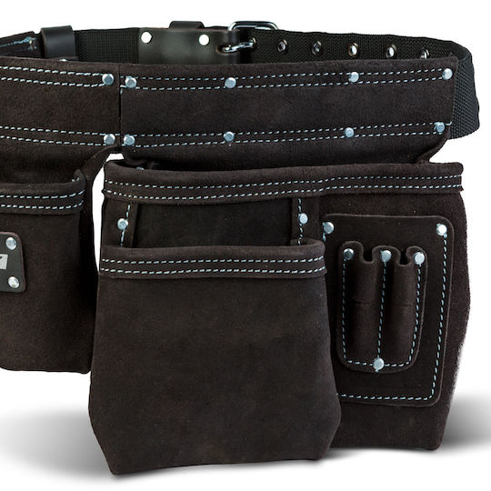 Professioneller Leder Werkzeuggürtel Mit 7 Taschen Hammerhalter 600x200 Mm