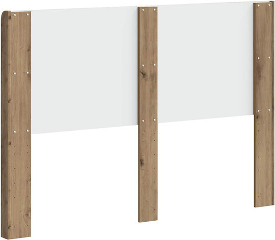 vidaXL Wooden Brown Bed Headboard 141.5x100cm
