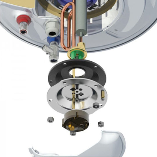 Elektrischer Boden-Warmwasserbereiter Nobel 120lt 4kw Durchmesser 43cm
