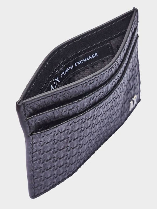 Leather Men's Card Wallet Black