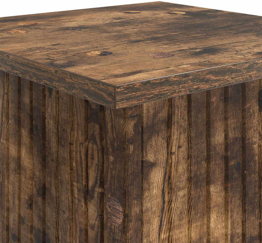 Vidaxl Plant Stand 2 Pcs Smoked Oak Wood 30.5 x 30 x 60.5 cm