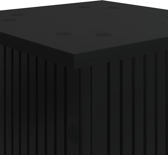 Vidaxl Plant Stand 2 Pieces Black 30.5 x 30 x 80.5 cm Treated Wood