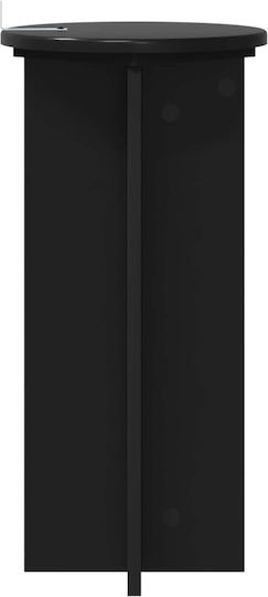 Vidaxl Βάση Φυτών 2 Pcs Μαύρο 29,5 X 29,5 X 60 Εκ Επεξεργασμένο Ξύλο