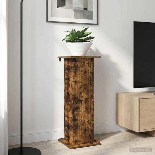 Vidaxl Plant Stand 2 Pcs Smoked Oak Wood 30.5 x 30 x 80.5 cm