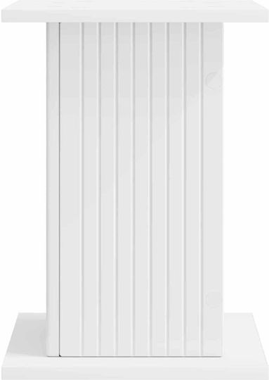 vidaXL Дървена Бяла Поставка за Саксия 30.5x30x43 см