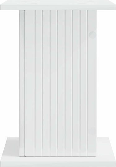 vidaXL Дървени Поставки за Саксии Бели 30.5x30x43 см 2 Броя