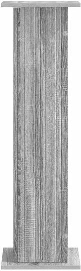 vidaXL Βάσεις Γλάστρας Ξύλινες Γκρι 30.5x30x100.5εκ. 2τμχ