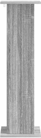 vidaXL Βάσεις Γλάστρας Ξύλινες Γκρι 30.5x30x100.5εκ. 2τμχ