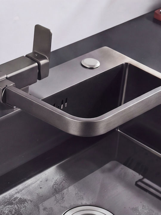 Stocco U-Shaped Kitchen Faucet Counter Gray