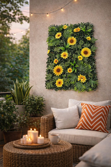 ForHome Panou artificial de frunziș 60x40cm ForHome Panou artificial de frunziș 60x40cm