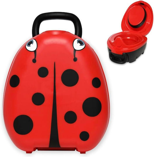 My Carry Potty Portable Potty Ladybug with Lid Red up to 50kg