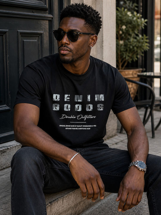 Herrenblusen T-Shirt Schwarz