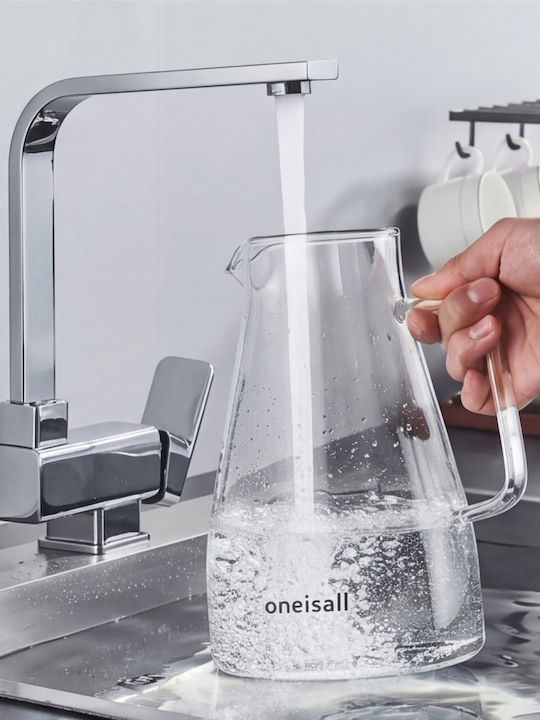 Stocco U-Shaped Kitchen Faucet Counter Silver