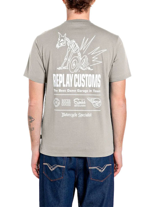 Replay T-shirt White-Beige